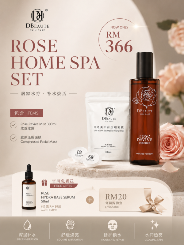 Rose Home Spa Set